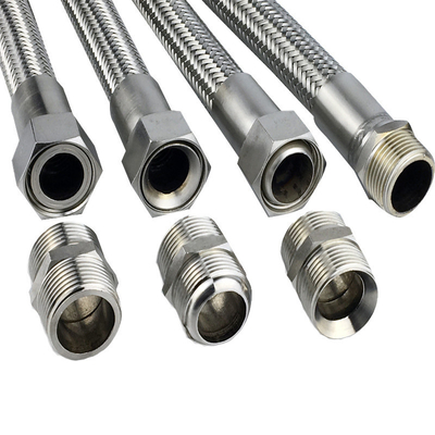 PTFE تفلون معدن الفولاذ المقاوم للصدأ خرطوم مرن خرطوم امتصاص الصدمات
