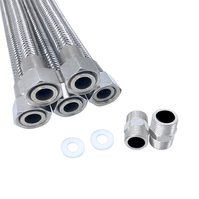 حجم مخصص PE / PTFE خرطوم هيدروليكي مضفر شبكة مقاومة للانفجار أنابيب مقاومة للحمض المرن القلوي