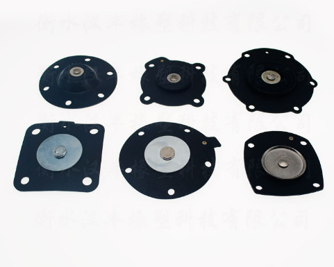 TURBO Charger Pulse Valve Diaphragm Custom Dimension NBR NR CR FR المواد المطاطية