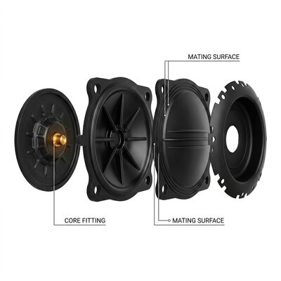 FVMQ Fluorosilicone Fuel Resistant Valve Rubber Diaphragm Aviation Grade -55C Low Temperature